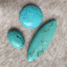 تصویر 1 از سنگ فیروزه مربعی اصل نیشابور + نگین اصالت و زیبایی